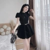 Jum Nhung Tay Bồng Cổ Tàu + Đai Da Siêu Xinh - Giá chỉ 180.000đ, giảm 22% 9