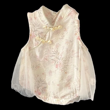 Jumpsuit Bé Gái Mùa Hè Phong Cách Trung Hoa Phương Tây In Hình - Giá Ưu Đãi 378.000đ