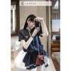 Jumpsuit La Rosa Cổ chữ Ren Đính Nơ, Túi Lớn, Sơ mi Kẻ sọc Siêu Xinh - Giá 770.000₫ 6