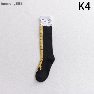 Junmeng888 Chân Gà Nữ Dài Đầu Gối 3D In Hoạt Hình Nghĩnh Tất Cao 56.700 10