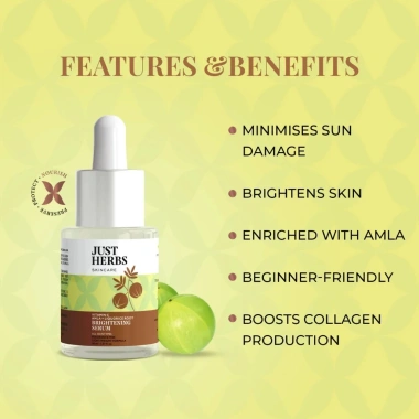 JUST HERBS Serum Vitamin C Amla Licorice Dưỡng Trắng Da, Tăng Độ Sáng - 419.250₫