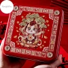 K2nightFee Hộp Quà Tặng Tết Tinplate - Kẹo Thiếc, Bánh Quy, Trà, Gấu Trúc Hoạt Hình Năm Ngựa, Giá 72.600₫