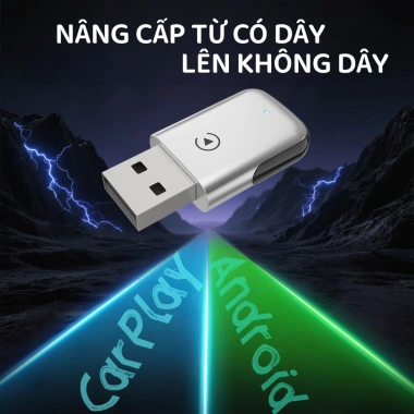 K8 CarPlay không dây 2 trong 1 - Hỗ trợ CarPlay & Android Auto, tương thích 99% xe, chỉ cắm USB dùng ngay, giá 420.000₫ 4