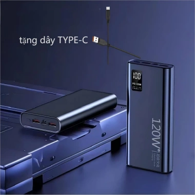 K8 Power Bank 120W 100.000mAh và Màn Hình LED - Pin Dự Phòng Siêu Mạnh