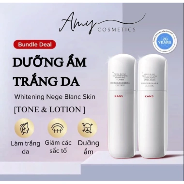 KANS Bộ Trắng Da Dưỡng Ẩm, Làm Trắng Da, Cấp Ẩm, Da Mềm Mịn - Giá 620.000 VNĐ