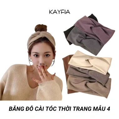 KAYFIA Băng Đô Cài Tóc Bản Rộng Co Giãn - Thời Trang Hàn Quốc Mẫu 4 29.000₫