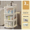 Kệ 3-4 tầng đa năng bánh xe đẩy spa - Giá để đồ bỉm sữa tiện lợi, giảm còn 215k 8