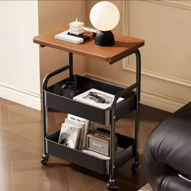 Kệ 3 tầng bánh xe kim loại mặt bàn gỗ MDF - Decor phòng khách, ngủ, bếp, 289k 2 Kệ 3 tầng bánh xe kim loại mặt bàn gỗ MDF - Decor phòng khách, ngủ, bếp, 289k 2