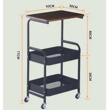 Kệ 3 tầng bánh xe kim loại, mặt bàn gỗ MDF – Trang trí phòng ngủ, chỉ 210.700₫ 1 Kệ 3 tầng bánh xe kim loại, mặt bàn gỗ MDF – Trang trí phòng ngủ, chỉ 210.700₫ 1
