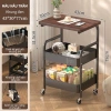 Kệ 3 tầng đa năng có bánh xe, xe đẩy spa kim loại, mặt gỗ cao cấp - Giá 184.100 VND 10
