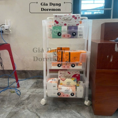 Kệ 3 tầng Heo hồng đa năng bánh xe trong suốt - Nhựa cho bé, gia đình, giá 187.325đ 6 Kệ 3 tầng Heo hồng đa năng bánh xe trong suốt - Nhựa cho bé, gia đình, giá 187.325đ 6