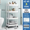 Kệ 4 tầng xe đẩy đa năng cho spa, phòng tắm, bếp - Bánh xe tiện lợi, di chuyển dễ dàng, giá ưu đãi 106.800₫ 2
