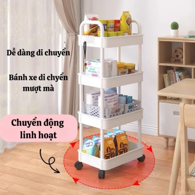 Kệ 4 tầng xe đẩy đa năng cho spa, phòng tắm, bếp - Bánh xe tiện lợi, di chuyển dễ dàng, giá ưu đãi 106.800₫ 3 Kệ 4 tầng xe đẩy đa năng cho spa, phòng tắm, bếp - Bánh xe tiện lợi, di chuyển dễ dàng, giá ưu đãi 106.800₫ 3