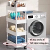 Kệ 4 tầng xe đẩy đa năng cho spa, phòng tắm, bếp - Bánh xe tiện lợi, di chuyển dễ dàng, giá ưu đãi 106.800₫ 5