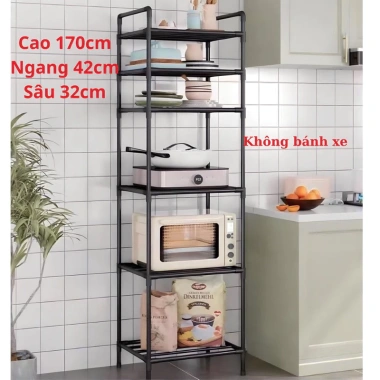 Kệ 6 tầng đa năng cho nhà bếp khung sắt sơn tĩnh điện cao cấp giá chỉ 103.000₫ 3