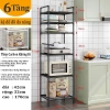 Kệ 6 tầng đa năng nhà bếp - Thép carbon sơn tĩnh điện, chống gỉ siêu bền, giá 125.000₫