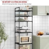 Kệ 6 tầng đa năng nhà bếp - Thép carbon sơn tĩnh điện, chống gỉ siêu bền, giá 125.000₫ 2