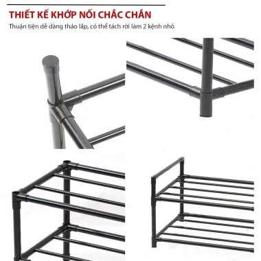 Kệ 6 tầng đa năng nhà bếp - Thép carbon sơn tĩnh điện, chống gỉ siêu bền, giá 125.000₫ 5 Kệ 6 tầng đa năng nhà bếp - Thép carbon sơn tĩnh điện, chống gỉ siêu bền, giá 125.000₫ 5