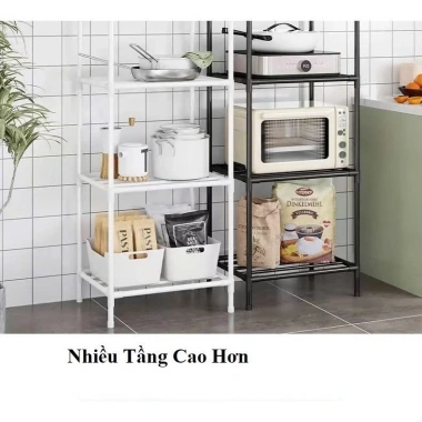 Kệ 6 tầng đa năng nhà bếp - Thép carbon sơn tĩnh điện, chống gỉ siêu bền, giá 125.000₫