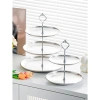 Kệ Bánh 2-3 Tầng Mạ Vàng Cao Cấp - Đĩa Trưng Bày Trái Cây, Bánh Ngọt, Decor Tiệc | Giá chỉ 119k 3