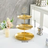 Kệ Bánh 2-3 Tầng Mạ Vàng Cao Cấp - Đĩa Trưng Bày Trái Cây, Bánh Ngọt, Decor Tiệc | Giá chỉ 119k 7