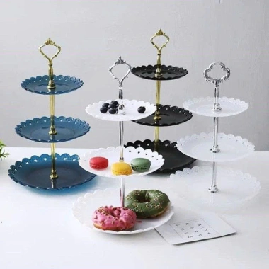 Kệ Bánh 3 Tầng Cao Cấp - Khay Đựng Trái Cây, Bánh Mứt, Kẹo - Giá 69.000đ 4 Kệ Bánh 3 Tầng Cao Cấp - Khay Đựng Trái Cây, Bánh Mứt, Kẹo - Giá 69.000đ 4