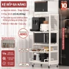 Kệ bếp cao tầng di động iKede - Khung hợp kim nhôm, nâng hạ, ngăn kéo, phù hợp lò vi sóng và lò nướng - Giá ưu đãi 2.299.000₫