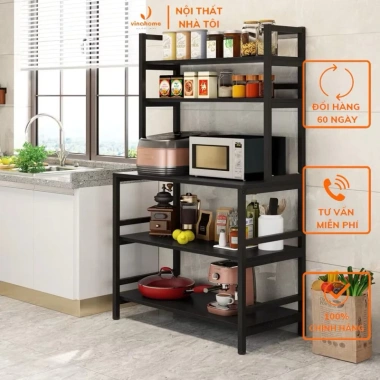 Kệ bếp đa năng 5 tầng VNH-535 - Kệ lò vi sóng, lưu trữ thông minh, trang trí, tiết kiệm không gian, giá ưu đãi 950.000₫ 5