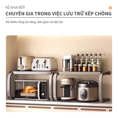 Kệ bếp đa năng chịu lực tốt, thiết kế thông minh để lò vi sóng – Giá chỉ 129.000₫ 8