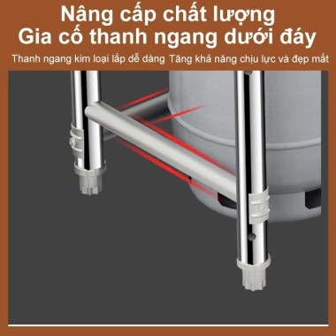 Kệ bếp gas inox 304 nhập khẩu - Chịu nhiệt cao, đa năng để đồ nhà bếp, chỉ 449.000₫