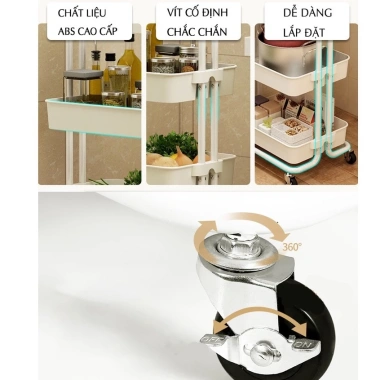 Kệ Bỉm Sữa Đa Năng 3 Tầng Xe Đẩy Spa Nhựa ABS - Giá 50.000 giảm 12.000 7 Kệ Bỉm Sữa Đa Năng 3 Tầng Xe Đẩy Spa Nhựa ABS - Giá 50.000 giảm 12.000 7