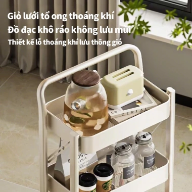 Kệ Bỉm Sữa Gấp Gọn 3 Tầng Xe Đẩy Thép Cacbon Chống Gỉ - Giá Ưu Đãi 359k