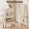 Kệ Bỉm Sữa Gấp Gọn 3 Tầng Xe Đẩy Thép Cacbon Chống Gỉ - Giá Ưu Đãi 359k 8