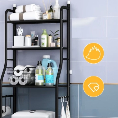 Kệ Bồn Cầu 3 Tầng Pihouse Cao Cấp - Tiện Lợi Cho Nhà Tắm, Giá Ưu Đãi 202.000₫, Thiết Kế Vững Chắc, Dễ Lắp Đặt, Đầy Đủ Ngăn Kéo, Chịu Tải Cao