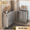Kệ Cài Dao Thớt DJ01 - Giá Đỡ Dao, Ống Đũa Thìa Thép Cacbon Cao Cấp, 139,999₫
