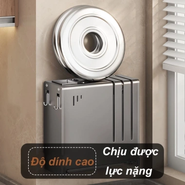 Kệ Cài Dao Thớt DJ01 - Giá Đỡ Dao, Ống Đũa Thìa Thép Cacbon Cao Cấp, 139,999₫ 8