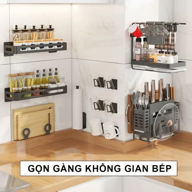 Kệ Cài Dao Thớt Đựng Đũa Đa Năng Úp Vung Nồi - Treo Tường Bếp MKS017 Giá Ưu Đãi 115k 2 Kệ Cài Dao Thớt Đựng Đũa Đa Năng Úp Vung Nồi - Treo Tường Bếp MKS017 Giá Ưu Đãi 115k 2