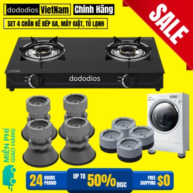 Kê Chân Đa Năng Bếp Ga - Bộ 4 trong 1 Máy Giặt, Tủ Lạnh, Lọc Nước - Chính hãng 30k