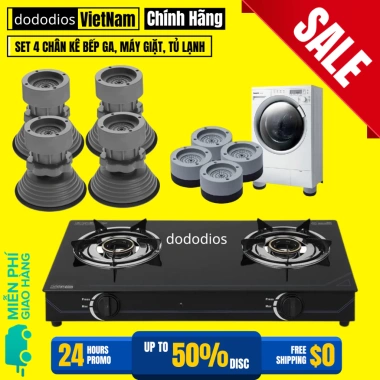 Kê Chân Đa Năng Bếp Ga - Bộ 4 trong 1 Máy Giặt, Tủ Lạnh, Lọc Nước - Chính hãng 30k