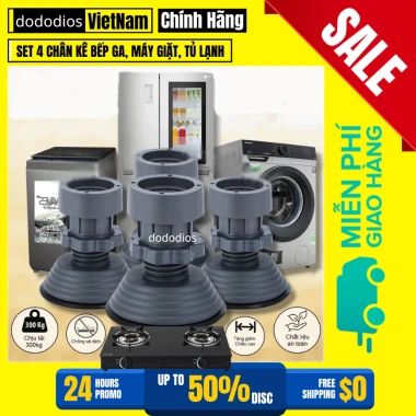 Kê Chân Đa Năng Bếp Ga - Bộ 4 trong 1 Máy Giặt, Tủ Lạnh, Lọc Nước - Chính hãng 30k