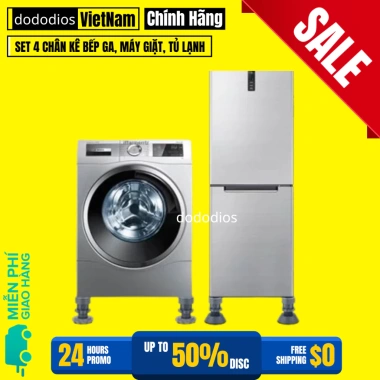 Kê Chân Đa Năng Bếp Ga - Bộ 4 trong 1 Máy Giặt, Tủ Lạnh, Lọc Nước - Chính hãng 30k
