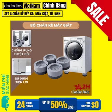 Kê Chân Đa Năng Bếp Ga - Bộ 4 trong 1 Máy Giặt, Tủ Lạnh, Lọc Nước - Chính hãng 30k