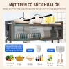 Kệ chén có nắp đậy đa năng thép cacbon: Kệ bếp thông minh, tiết kiệm không gian, giá chỉ 389.000₫ 6