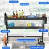 Kệ chén có nắp đậy đa năng thép cacbon: Kệ bếp thông minh, tiết kiệm không gian, giá chỉ 389.000₫ 9