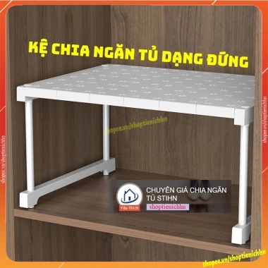 Kệ chia tầng đa năng 30cm ngăn tủ quần áo và tủ bếp STIHN giá chỉ 170.000đ