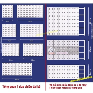 Kệ chia tầng đa năng 30cm ngăn tủ quần áo và tủ bếp STIHN giá chỉ 170.000đ