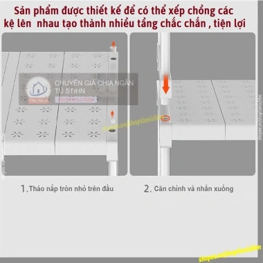 Kệ chia tầng đa năng 30cm ngăn tủ quần áo và tủ bếp STIHN giá chỉ 170.000đ