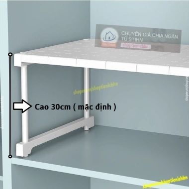 Kệ chia tầng đa năng 30cm ngăn tủ quần áo và tủ bếp STIHN giá chỉ 170.000đ