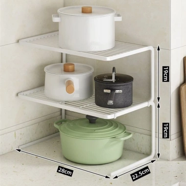Kệ đa chức năng bàn bếp - Giá đỡ nồi, kệ tầng, tủ nghệ thuật, tủ nồi, 166.856 VND