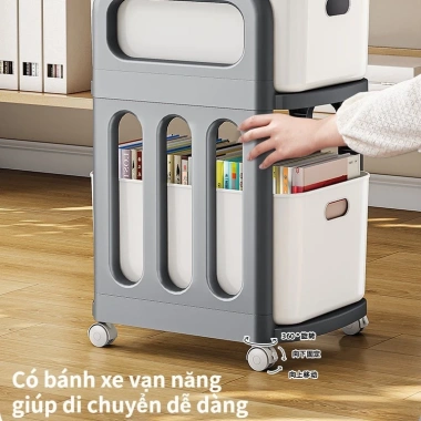 Kệ Đa Năng 2-3 Tầng Bánh Xe - Giá Đựng Đồ Gọn Gàng Cho Spa, Văn Phòng, Gia Đình, Giá 135k
